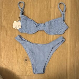 Monday Swimwear Light Blue Bikini Set